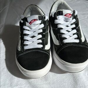 Vans platform Black and White Sneakers